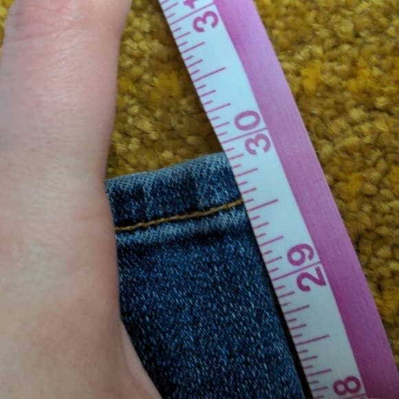 Rag & Bone The Skinny Sloane Plaid Repair Distressed Jeans Red Black Low Rise 24 - Picture 15 of 16